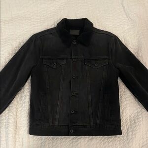 Vince Black Lightweight Shirt Jacket